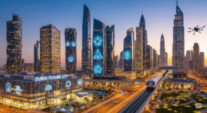 A view of the modern skyline representing the growth of Dubai emerging sectors